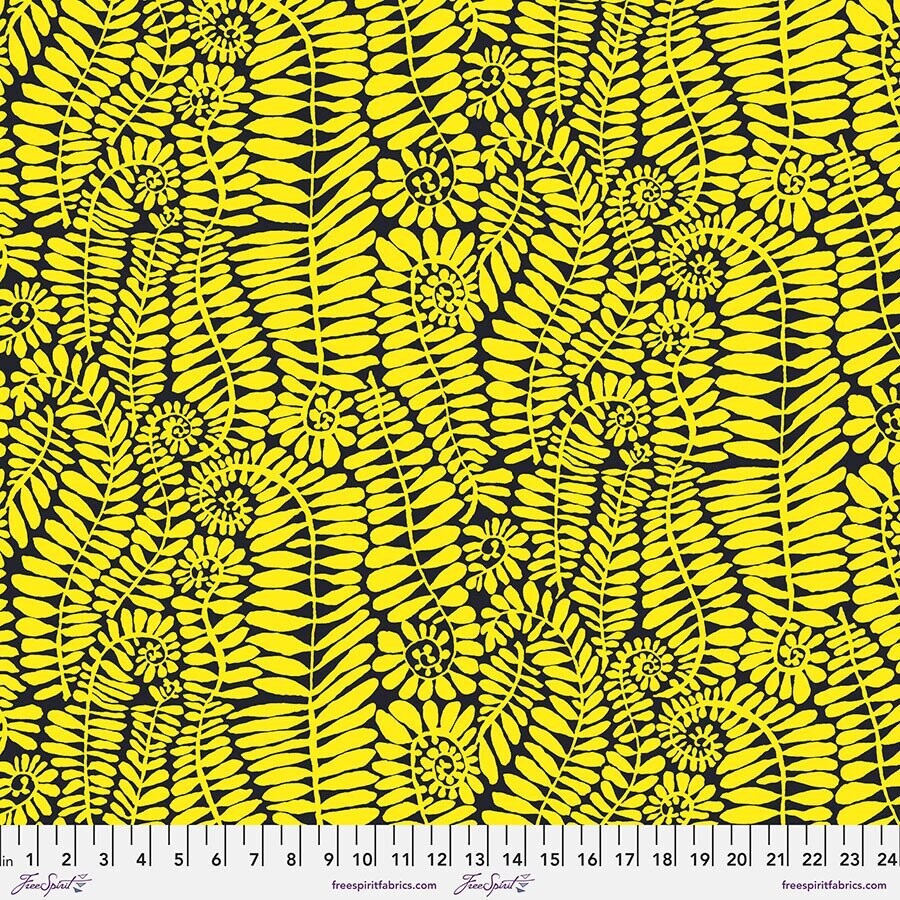 Kaffe Fassett Collective Aug 22 PWBM085 Fronds Yellow