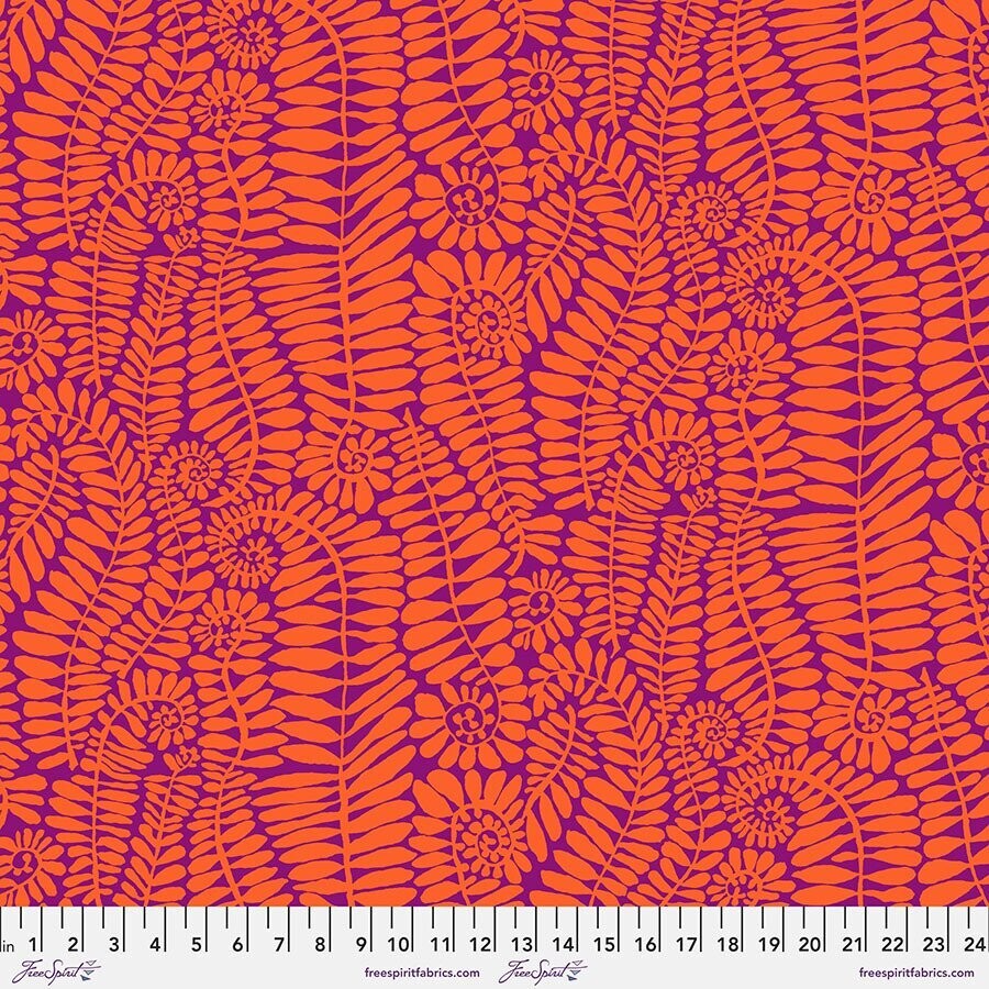 Kaffe Fassett Collective Aug 22 PWBM085 Fronds Orange