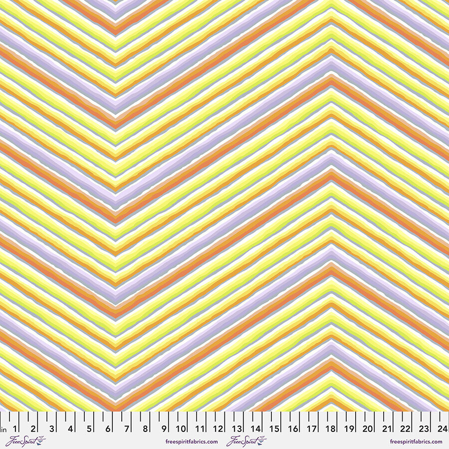 Kaffe Fassett 85 and Fabulous Chevron Stripe PWGP090.Yellow
