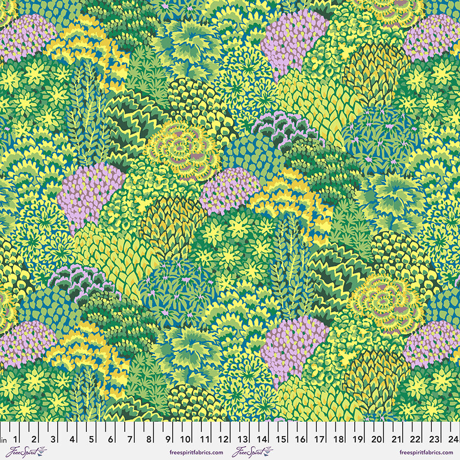 Kaffe Fassett 85 and Fabulous Oriental Trees PWGP198.Green
