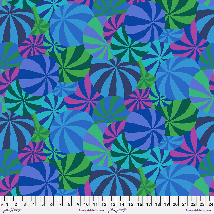 Kaffe Fassett 85 and Fabulous Beach Balls PWGP037.Blue
