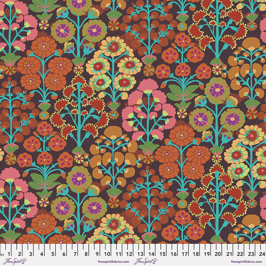 Kaffe Fassett 85 and Fabulous Sprays PWGP107.Brown