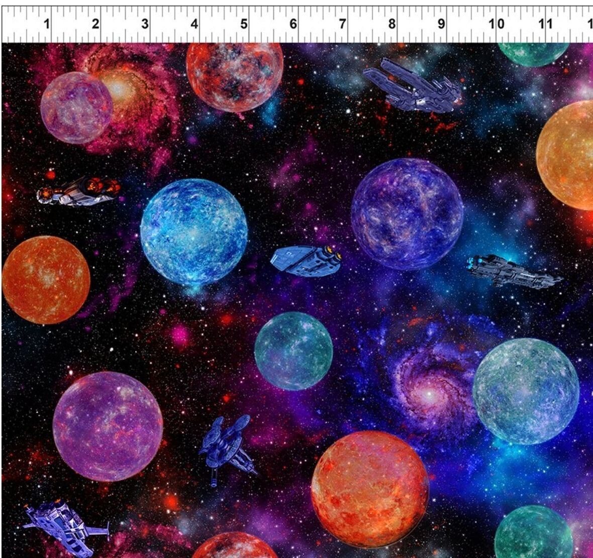 Sci-Fi Planets Allover 3SCI-1