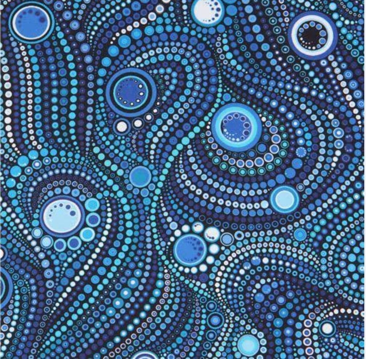 Robert Kaufman Effervescence Blues 108" or 2.75m Backing