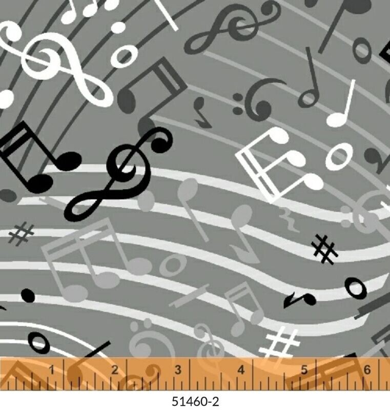 Windham Music - Grey Wide Backing