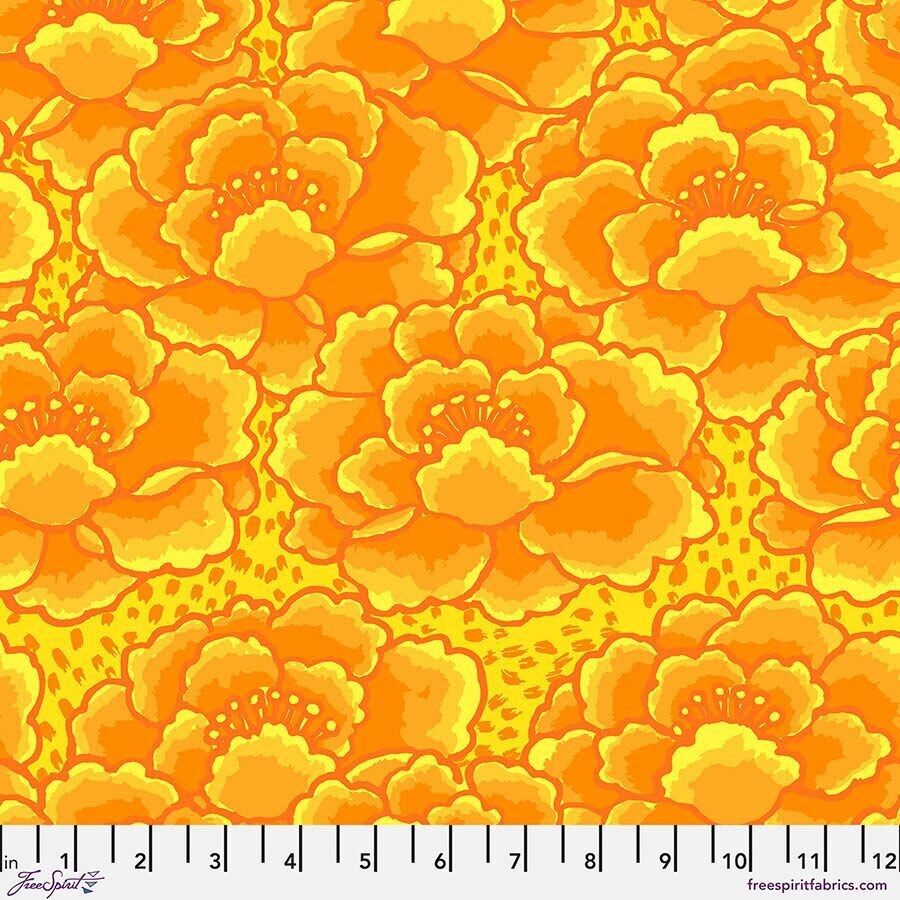 Kaffe Fassett Collective Feb 23 Tonal Floral PWGP197 Gold