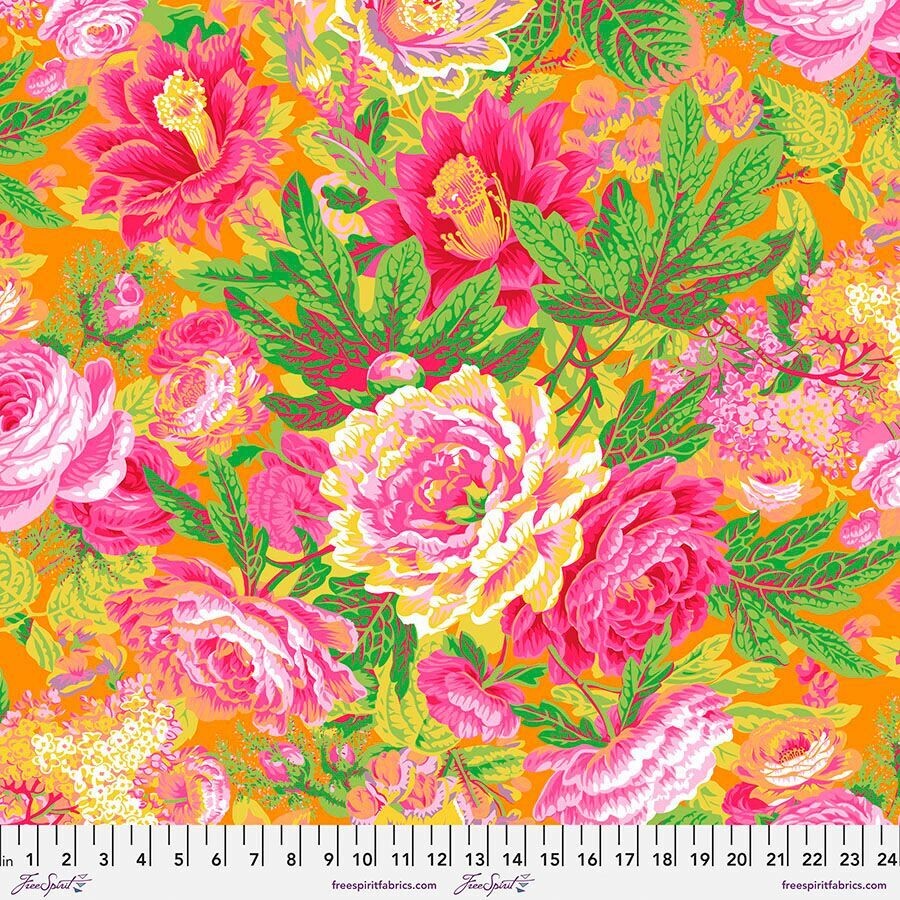 Kaffe Fassett Collective Feb 23 Floral Burst PWPJ 029 Yellow