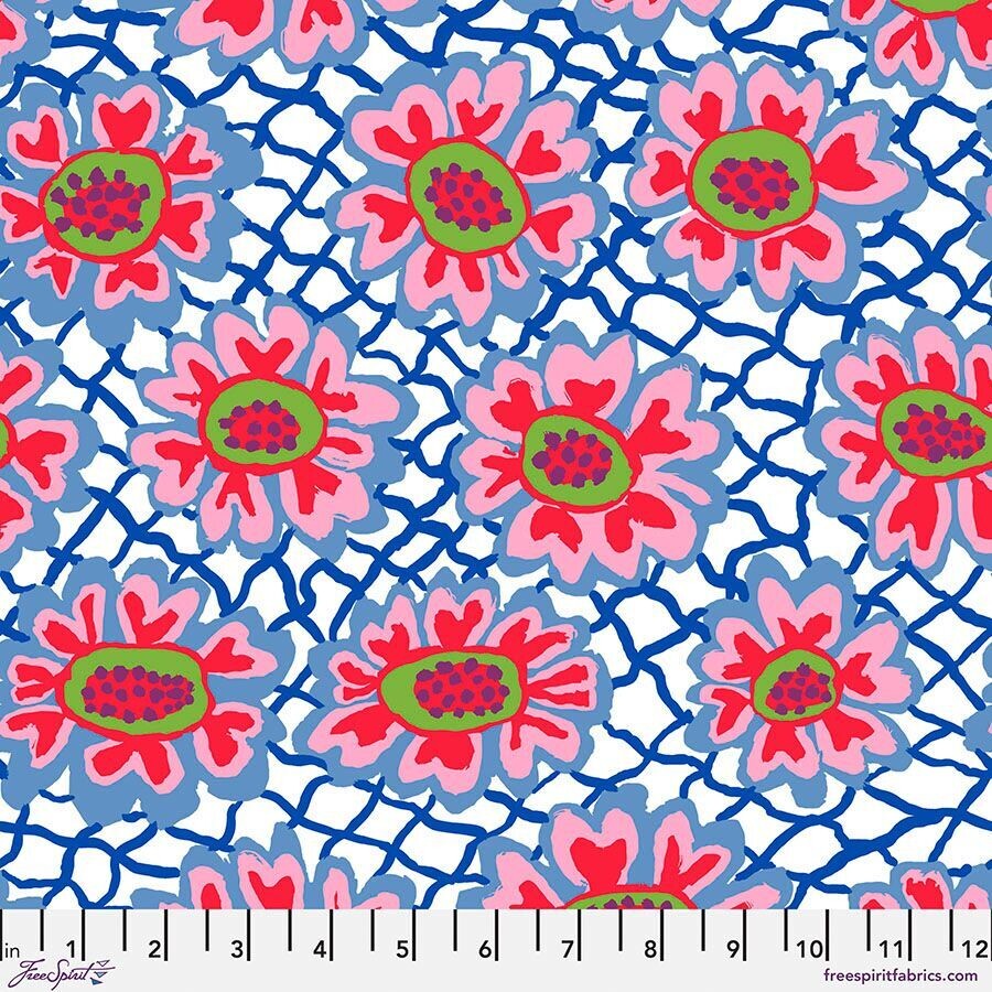 Kaffe Fassett Collective Feb 23 Flower Net PWBM081 White
