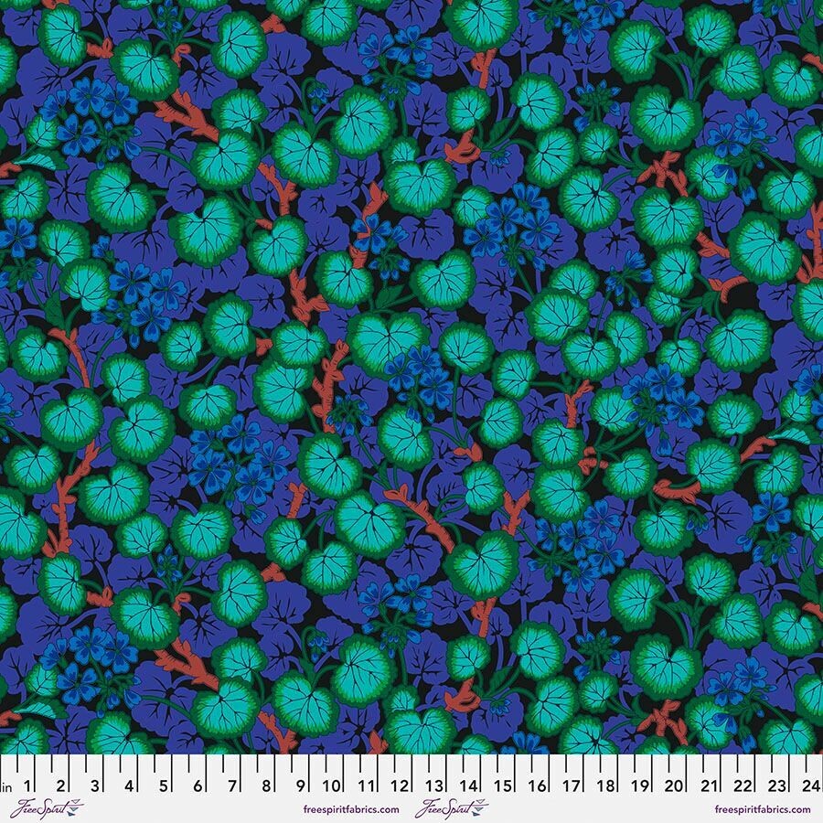 Kaffe Fassett Collective Feb 23 Climbing Geraniums PWPJ110 Dark