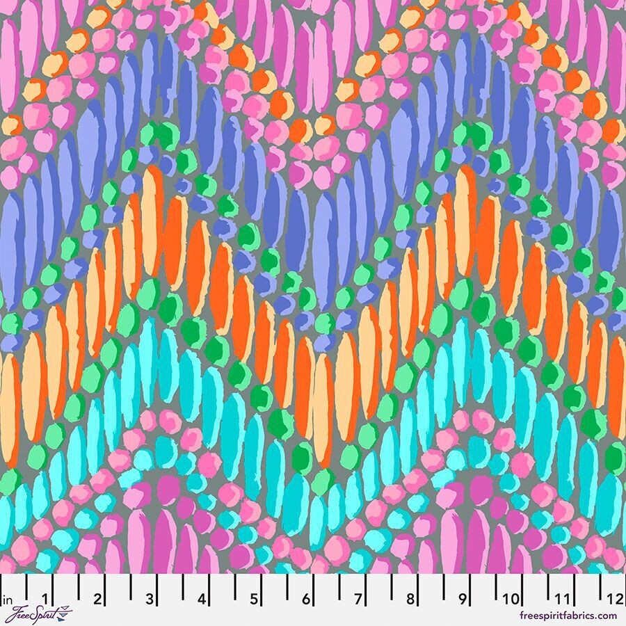 Kaffe Fassett Collective Feb 23 Beaded Curtain PWGP191 Grey