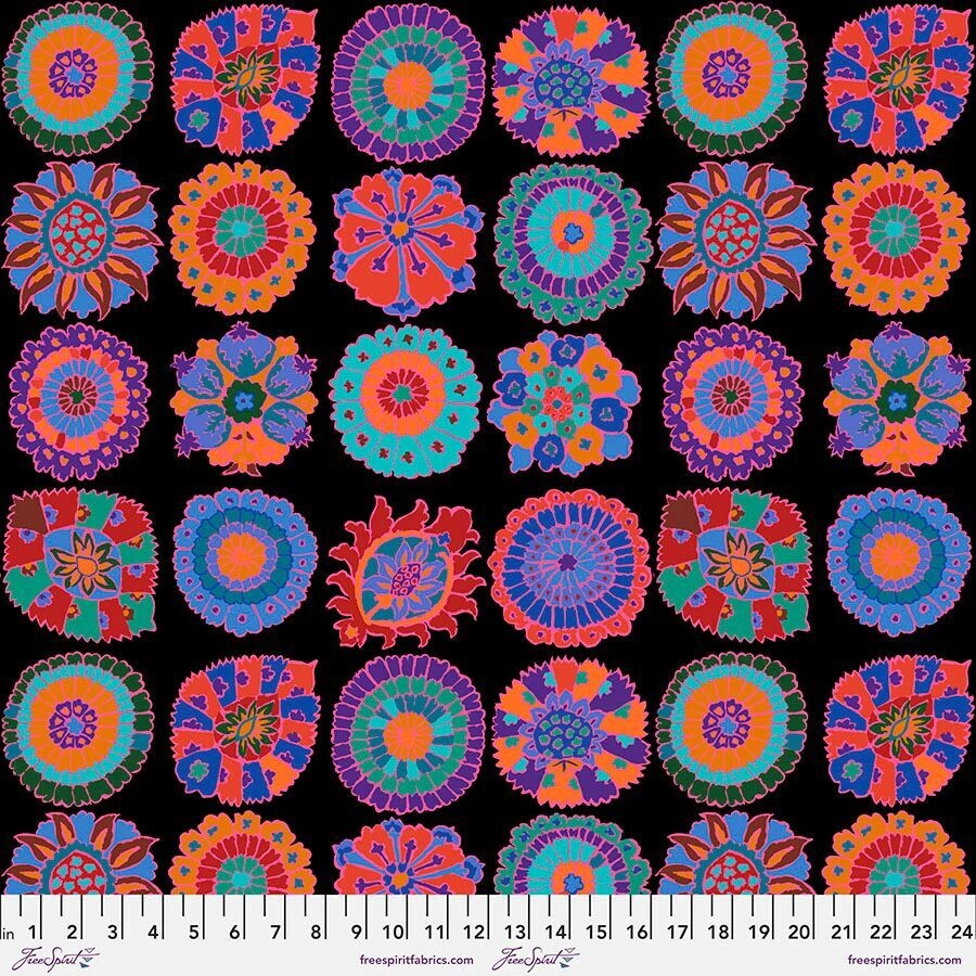 Kaffe Fassett Collective Feb 23 Carpet Cookies PWGP192 Black