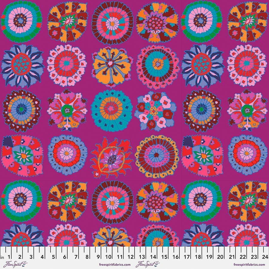 Kaffe Fassett Collective Feb 23 Carpet Cookies PWGP192 Magenta