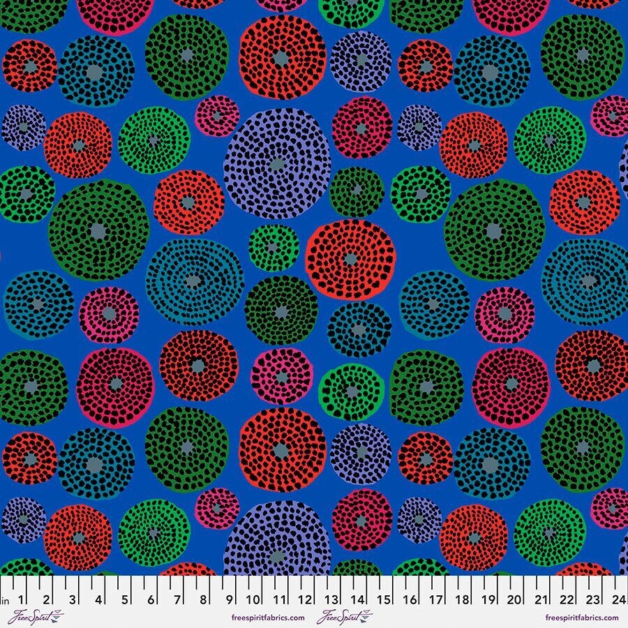 Kaffe Fassett Collective Feb 23 Disks PWGP193 Blue