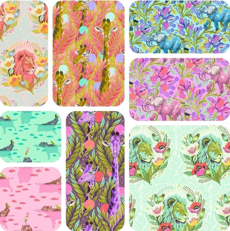 Tula Pink Everglow 8pc 1/2 metre Pack
