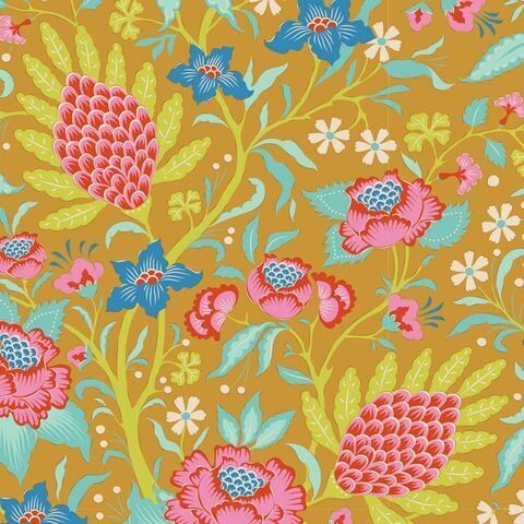 Bloomsville Flower Tangle - Mustard