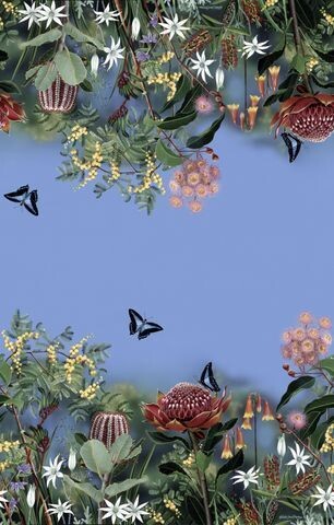 Wildlife Art DV3718 Butterflies Double Border fabric
