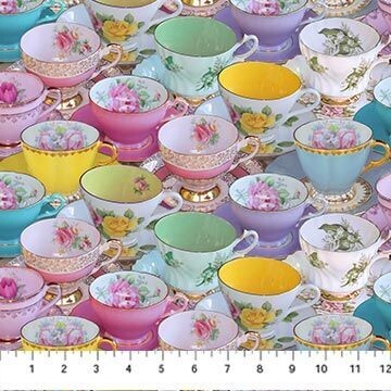 Tea for Two - Cups and Saucers Allover