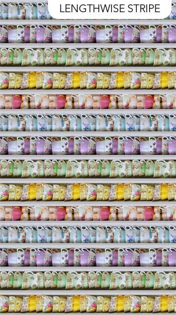 Tea for Two -  Cups Border Fabric