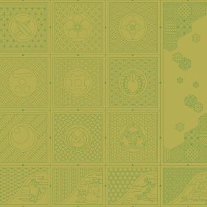 Wagara HF1120 - 13MTD Multi Sashiko Panel - Mustard