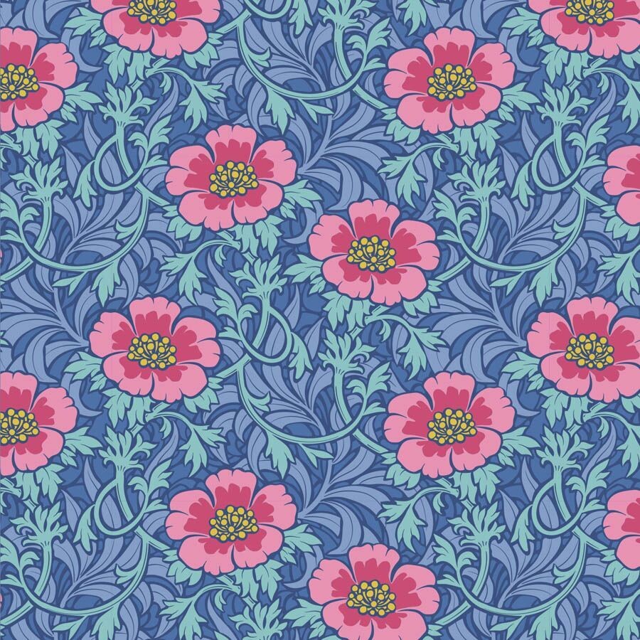 Tilda Hibernation Winter Rose Blue