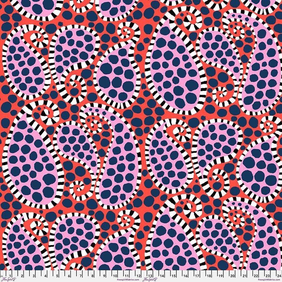 Kaffe Collective Paisley Dot Black and White Aug 2023 Release