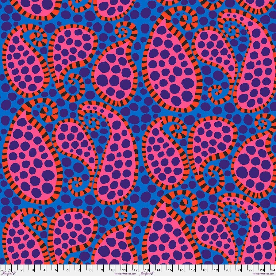 Kaffe Collective Paisley Dot Blue Aug 2023 Release