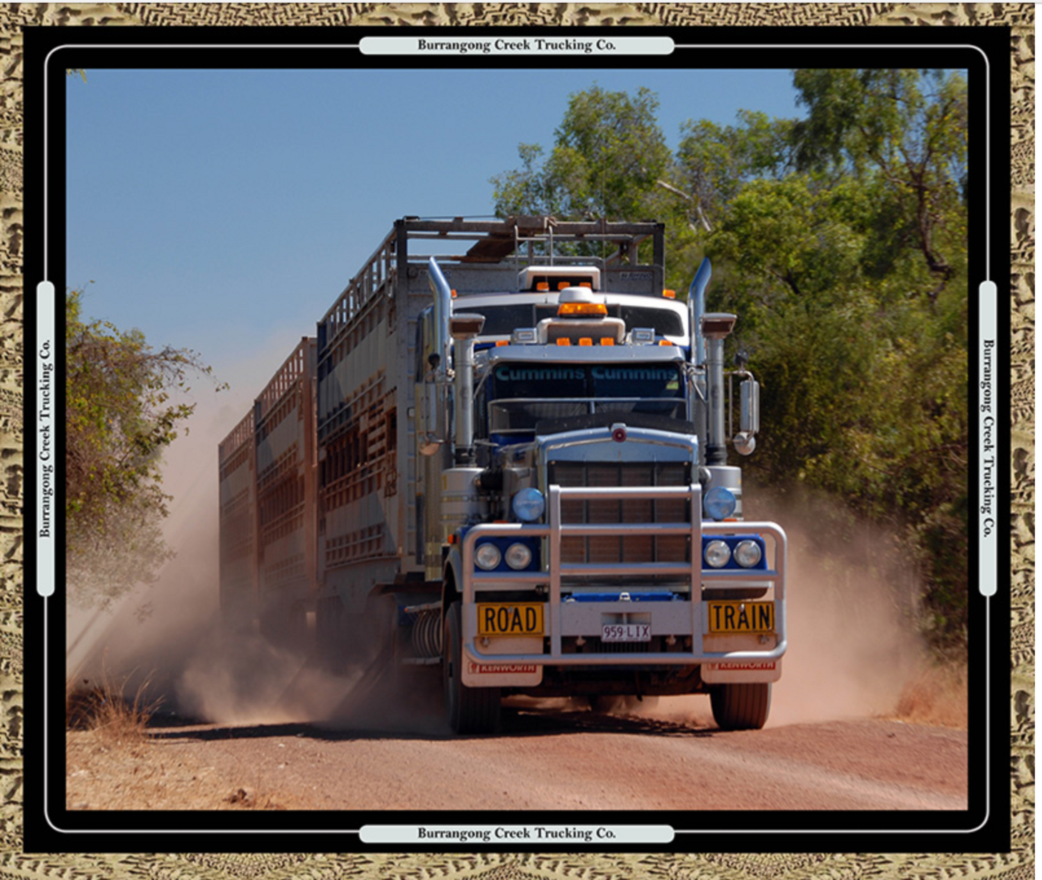 Road Train Panel - Cattle Carrier Silver Bull Bar - on Special 50% OFF