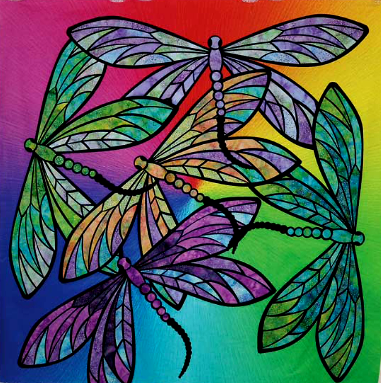 Dance of the Dragonflies Quilt Kit - Spectrum