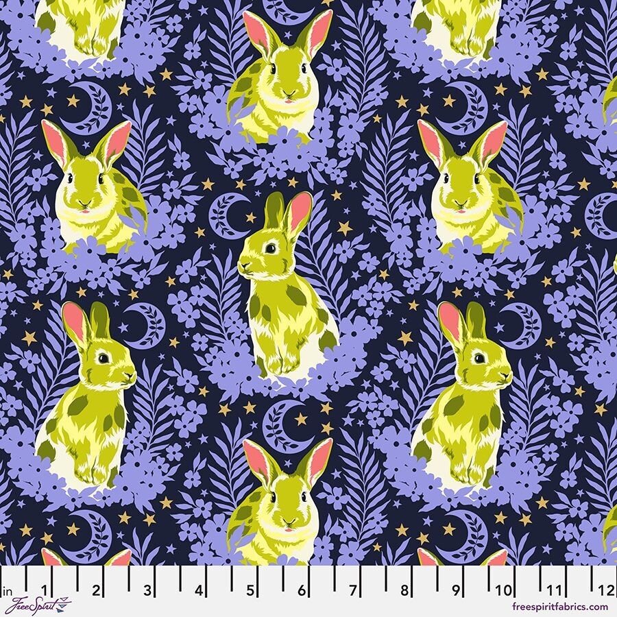 Tula Pink Besties Hop To It PWTP215 Bluebell