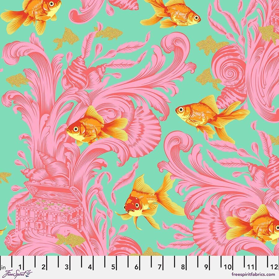 Tula Pink Besties Treading Water PWTP214 Blossom