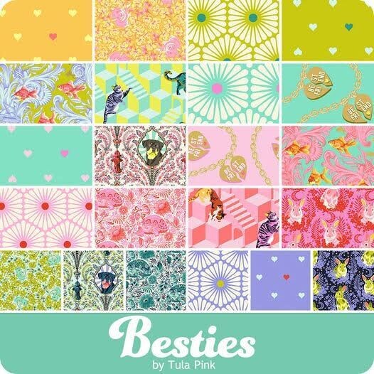 Tula Pink Besties Fat Quarter 22 pc Pack