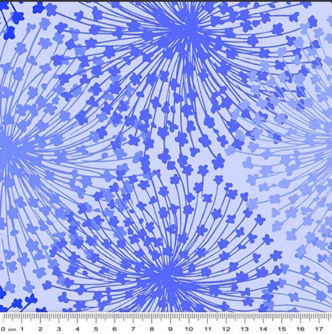 Dandelion Dreams Periwinkle 105" wide backing
