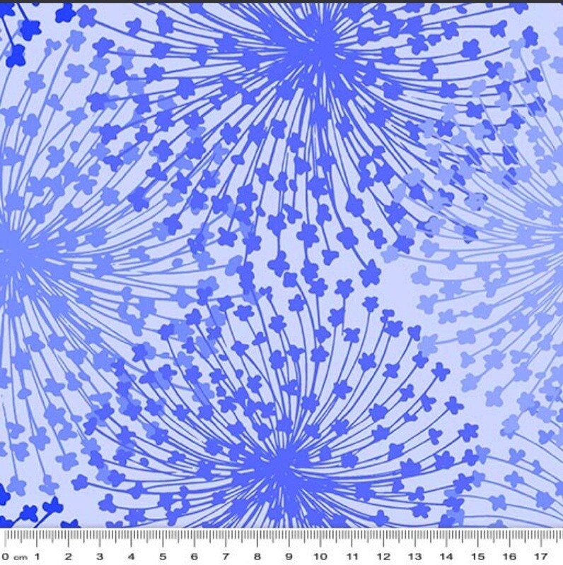 Dandelion Dreams Periwinkle 105" wide backing