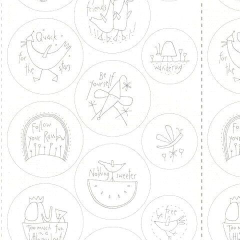 HOMESPUN BOM 2024 Sunshine & Lollipops Embroidery Panel