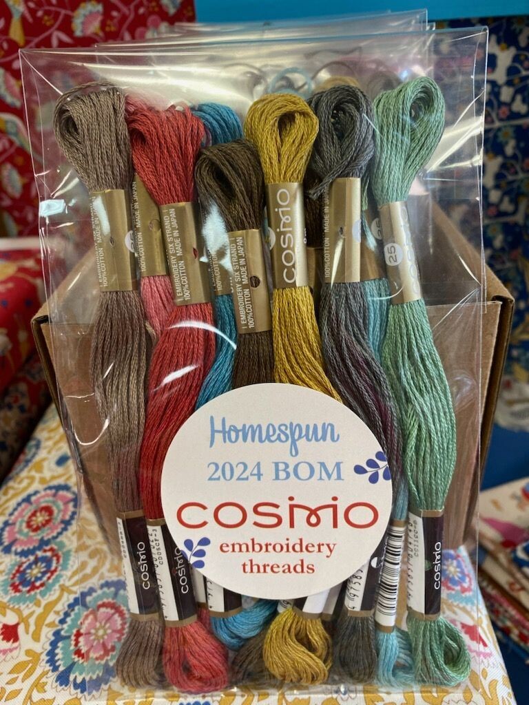 Homespun 2024 BOM COSMO thread Pack