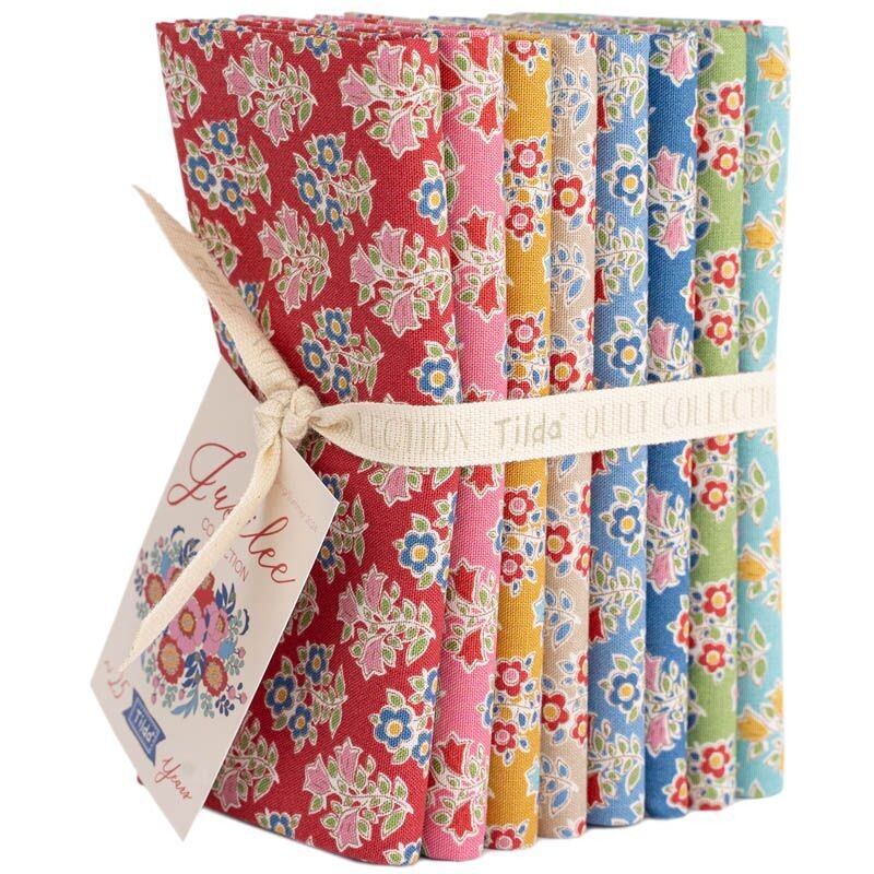 Tilda Jubilee Farm Flowers Coordinate 8pc Fat Quarter pack