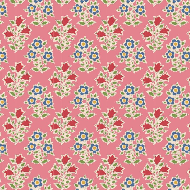 Tilda Jubilee Farm Flowers Pink