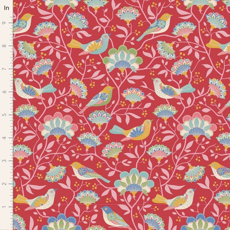 Tilda Jubilee Bird Tree Red