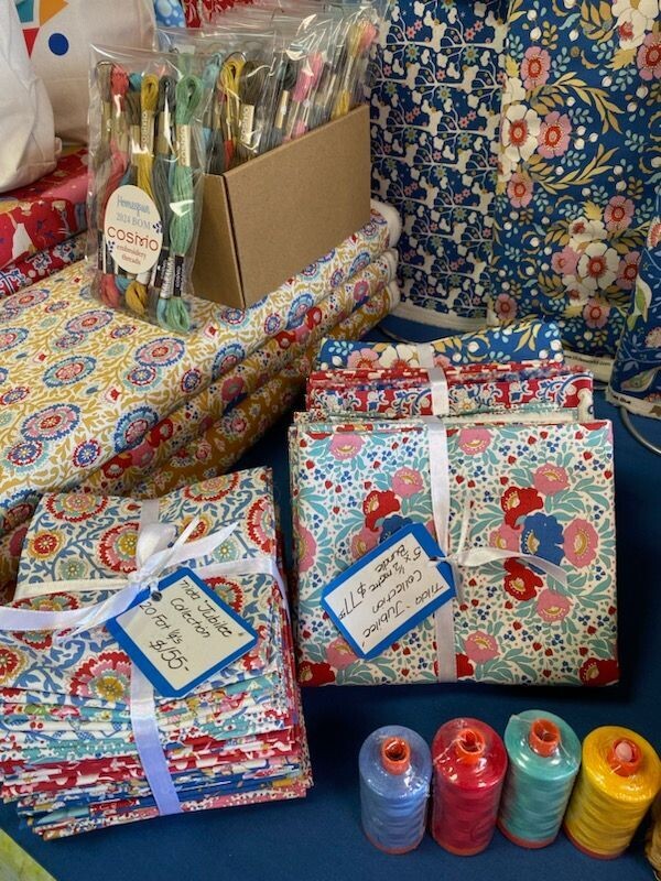 Tilda Jubilee 5 fabrics x 1/2 metre Bundle Teal