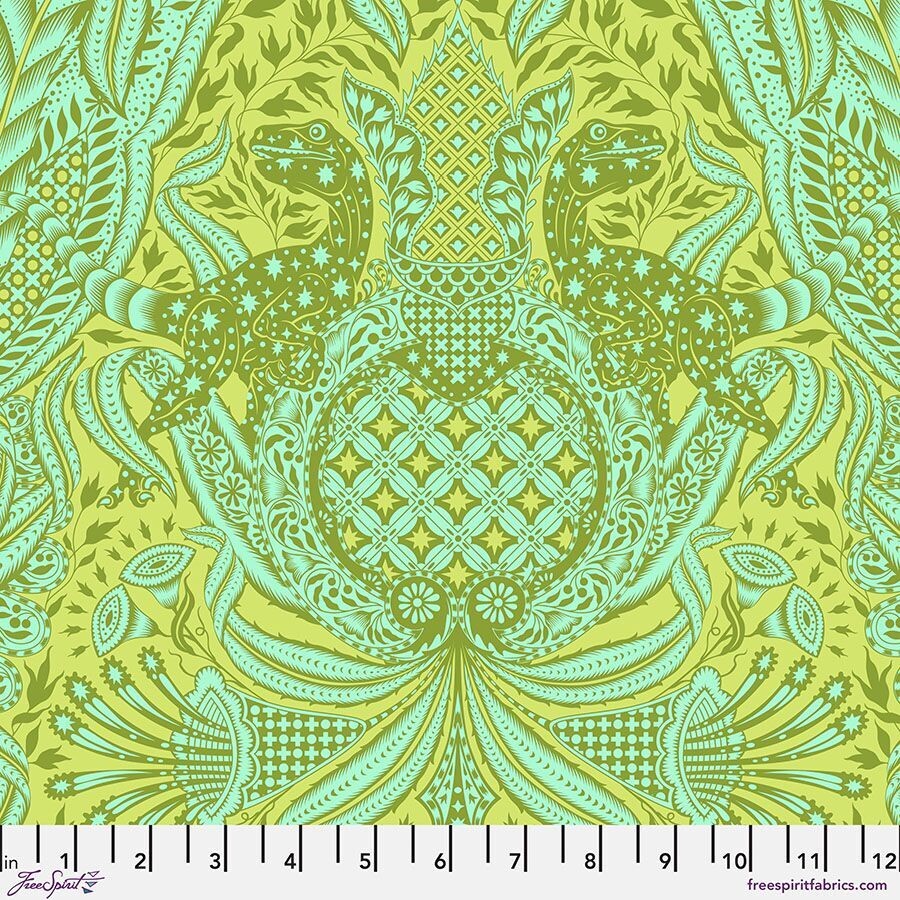 Tula Pink Roar Gift Wrapped Lime