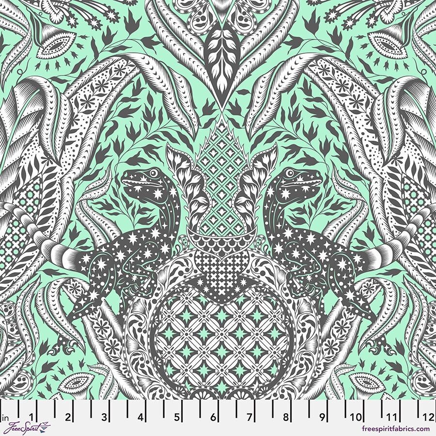 Tula Pink Roar Gift Wrapped Mint