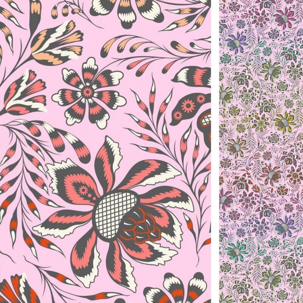 Tula Pink Roar Super Wild Vine Wideback Backing QBTP016 Blush
REDUCED TO $60 PER METRE