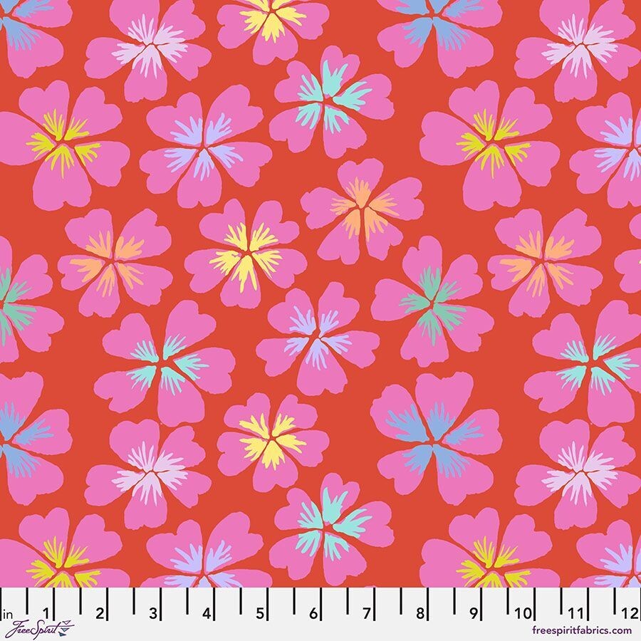 Kaffe Fassett Collective Feb 24 PWGP201 Petals Red