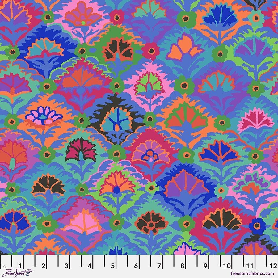 Kaffe Fassett Collective Feb 24 PWGP202 Step Flower Blue