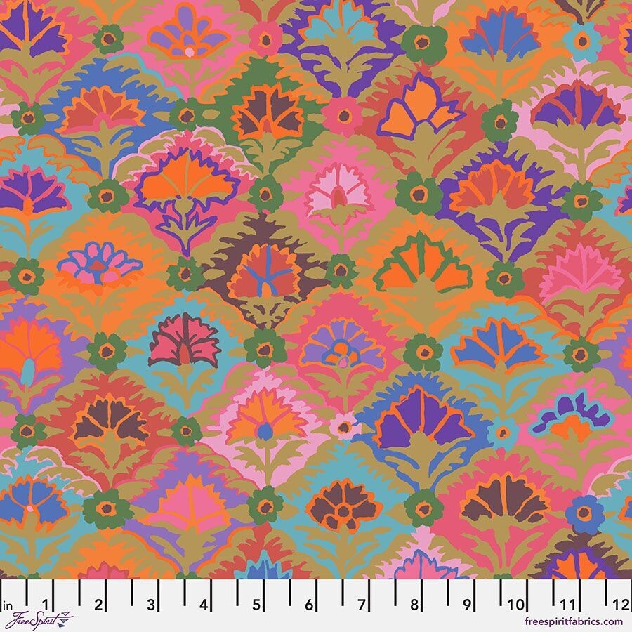 Kaffe Fassett Collective Feb 24 PWGP202 Step Flower Khaki