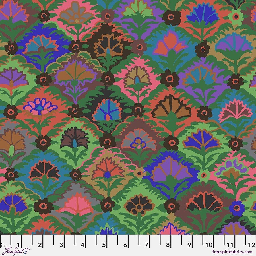 Kaffe Fassett Collective Feb 24 PWGP202 Step Flower Dark