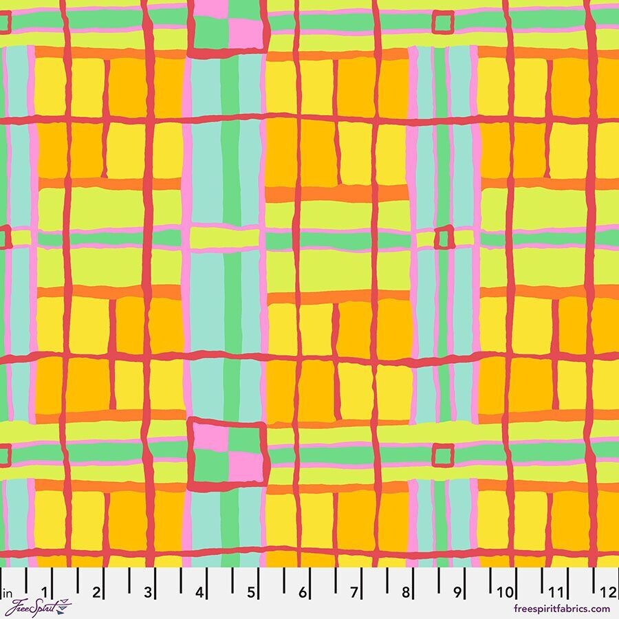 Kaffe Fassett Collective Feb 24 PWBM086 Checkmate Citrus