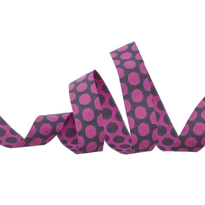 Tula Pink Roar Dinosaur Eggs Ribbon Mist 5/8 inch wide