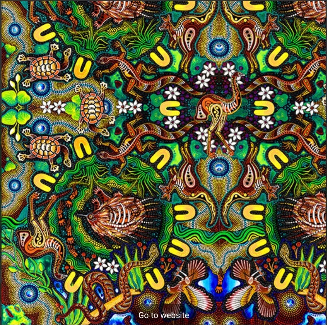 Spirit of the Bush 2 Greedy Echidna 108" Wide Backing