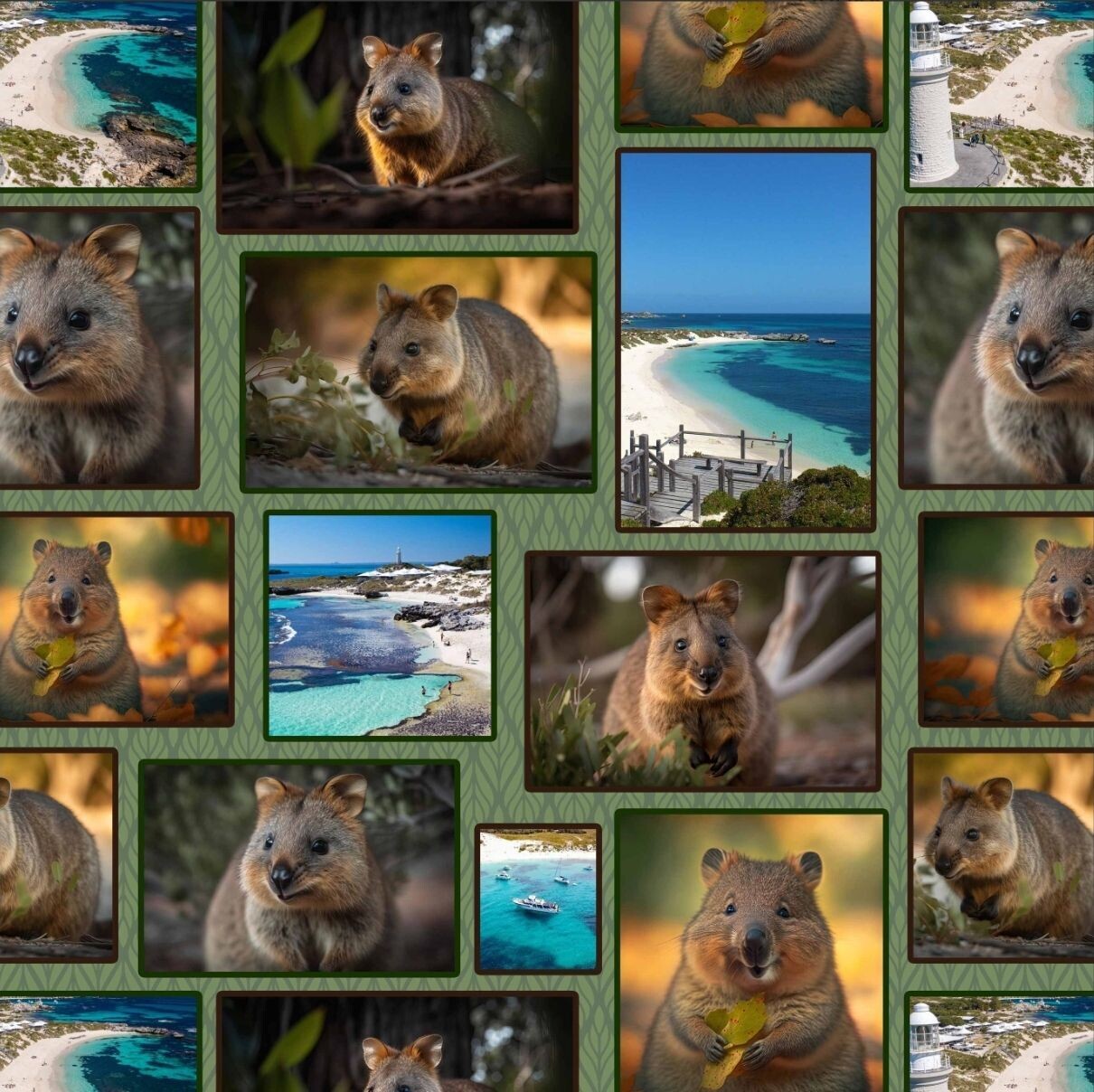 Quokkas Collage allover
